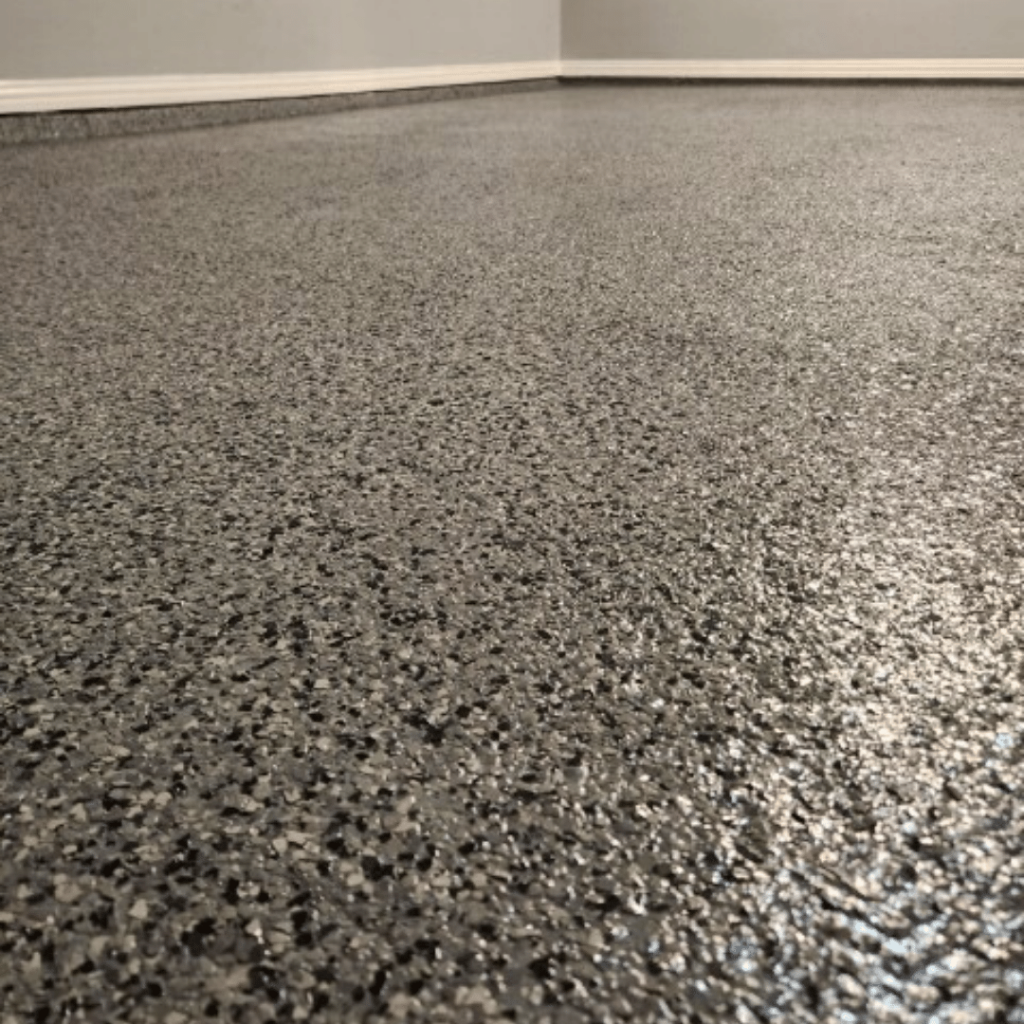 nightfall epoxy flake garage flooring