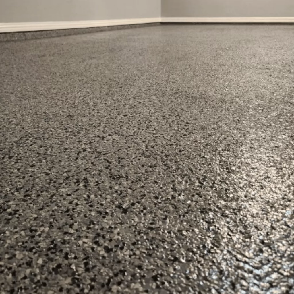 nightfall epoxy flake garage flooring