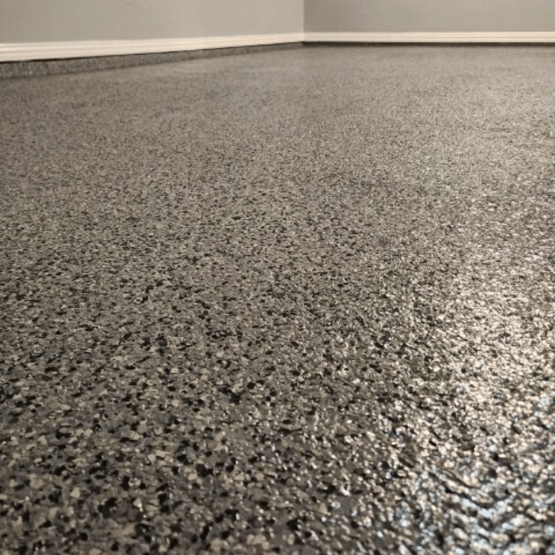 nightfall epoxy flake garage flooring