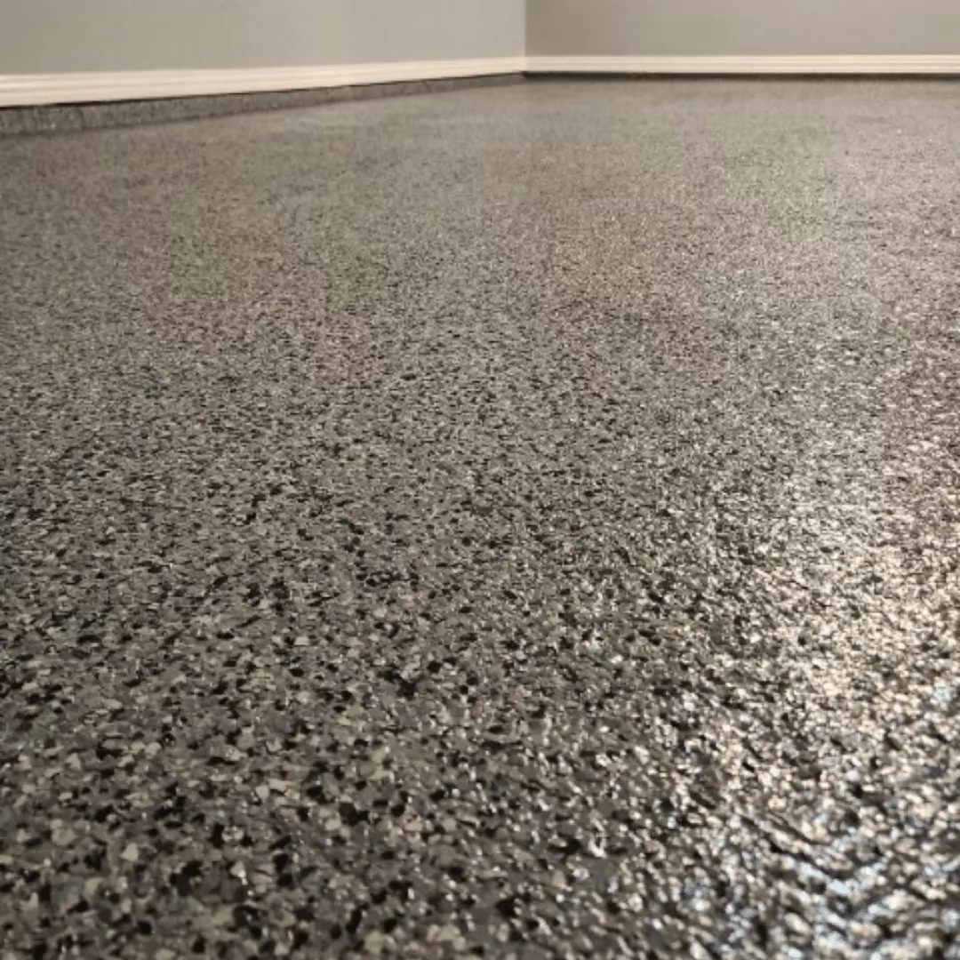 nightfall epoxy flake garage flooring