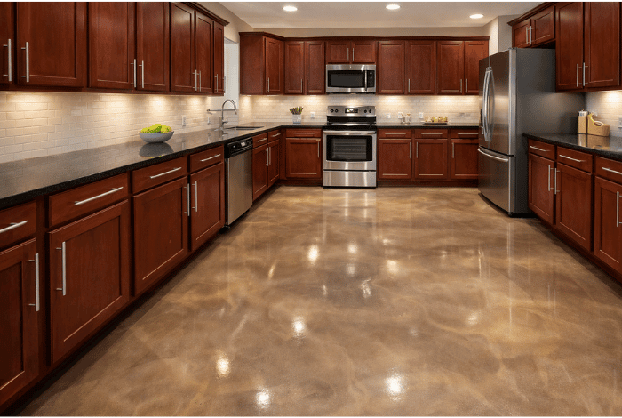 metallic epoxy floors edmond ok luxe