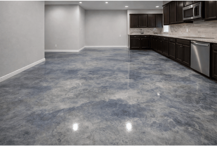 stained concrete floors okc luxe